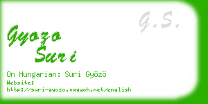 gyozo suri business card
